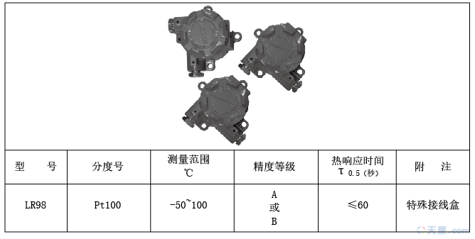 天康LR系列壁挂式热电阻